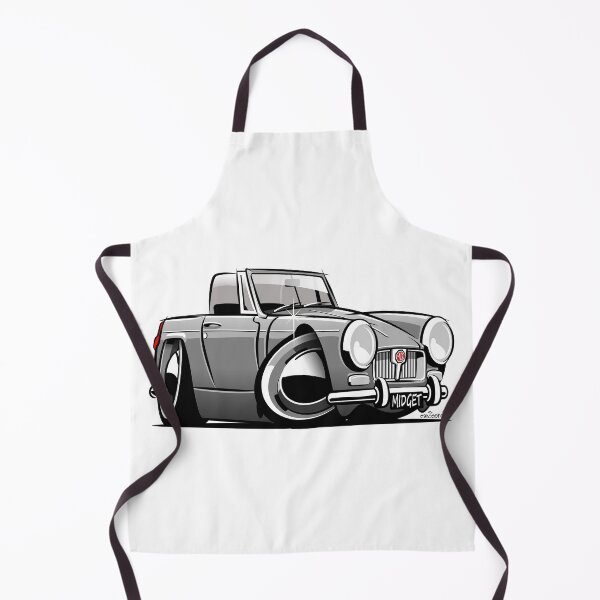 Item preview, MG Midget Mk 2 caricature grey designed and sold by car2oonz.
