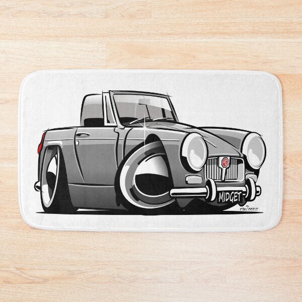 Item preview, MG Midget Mk 2 caricature grey designed and sold by car2oonz.