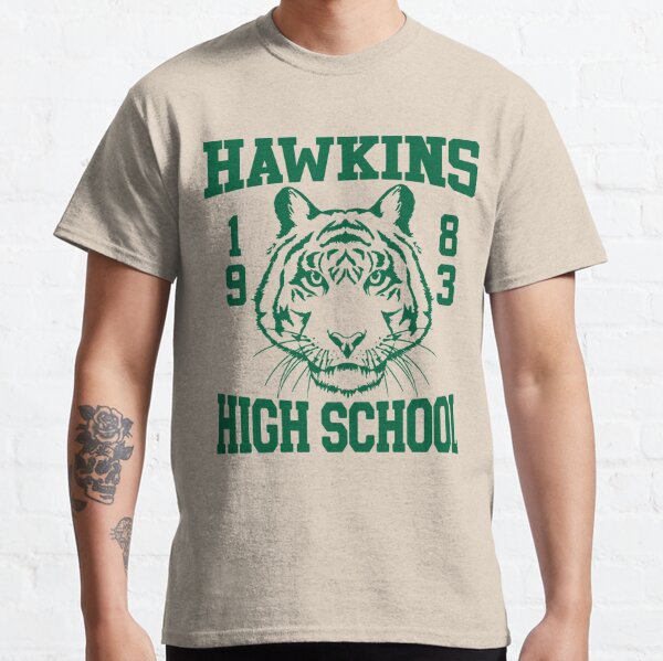 Stranger Things Hawkins High School Tiger Music Adults T-Shirt