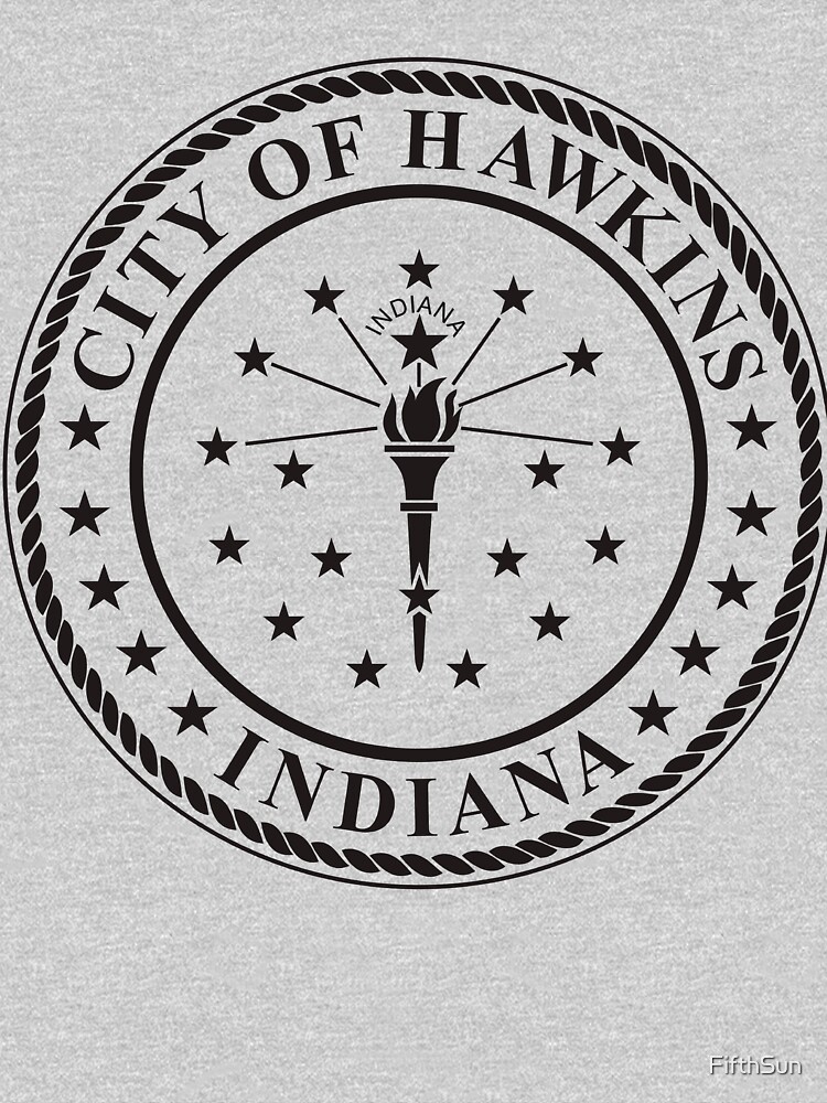 Discover Stranger Things City Of Hawskin Indiana Seal | Essential T-Shirt 