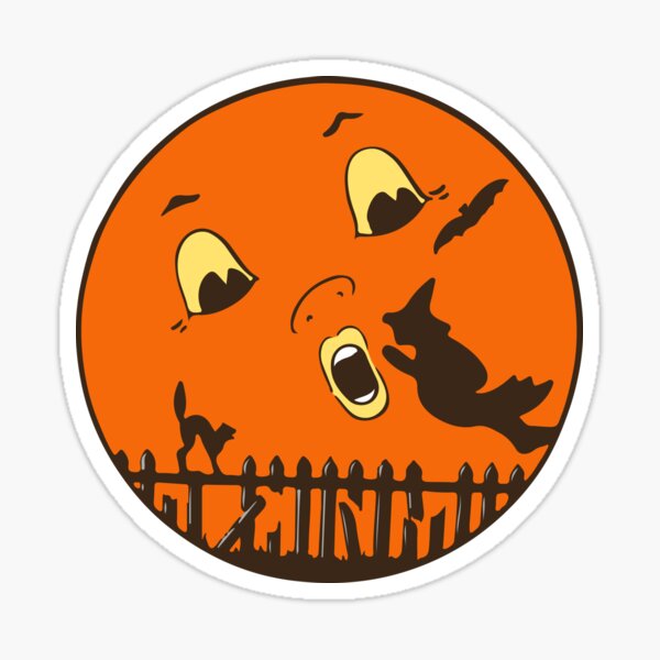 Item preview, Vintage Halloween Moon and Witch designed and sold by moon brain.