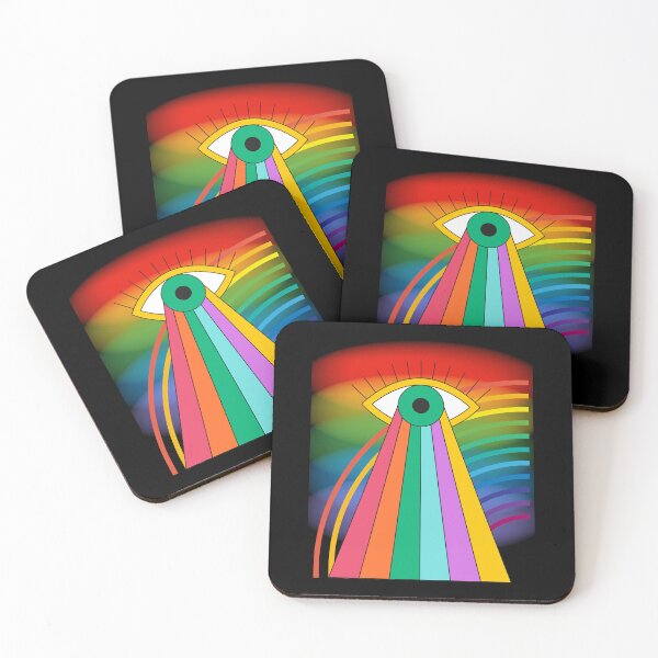 Item preview, Abstract blue pink rainbow designed and sold by The Love Quill.