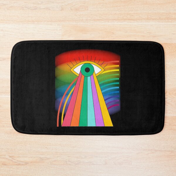 Item preview, Abstract blue pink rainbow designed and sold by The Love Quill.