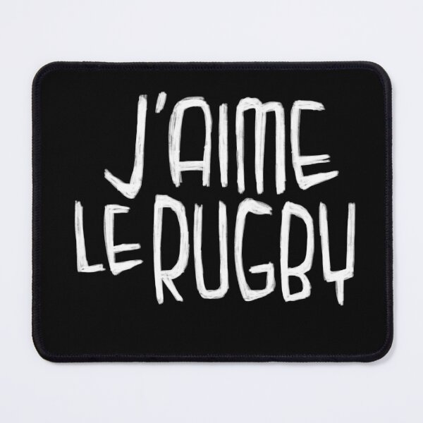 Item preview, Rugby Typography, Rugby Love, J'aime le Rugby designed and sold by badlydrawnbabe.