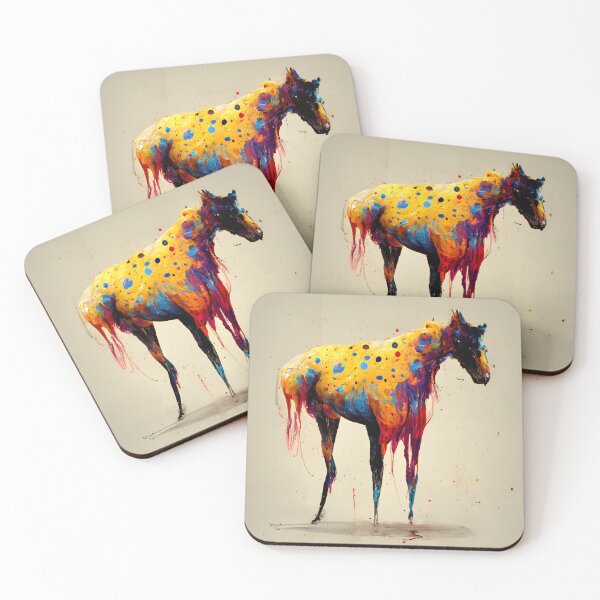 Item preview, Paint Splatter Horse designed and sold by LetGoRelease.