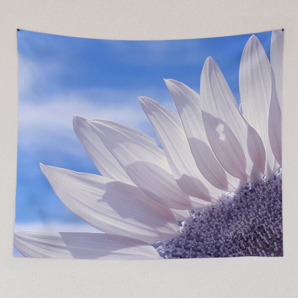 Item preview, White Lilac Sunflower In Blue Sky Exotic Close-Up designed and sold by DEC02.