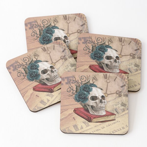 Item preview, Vintage painting skull art designed and sold by Pattern King.