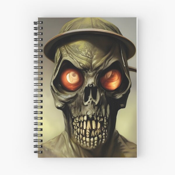 Item preview, War is Hell Zombie Army Skull Soldier designed and sold by Horrorscape.