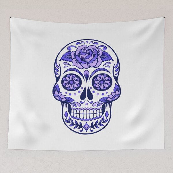 Item preview, Purple Neon Skeleton Face with Patterns designed and sold by Dven-Clothes.