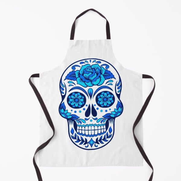 Item preview, Blue Neon Skeleton Face with Patterns designed and sold by Dven-Clothes.