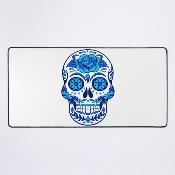 Item preview, Blue Neon Skeleton Face with Patterns designed and sold by Dven-Clothes.