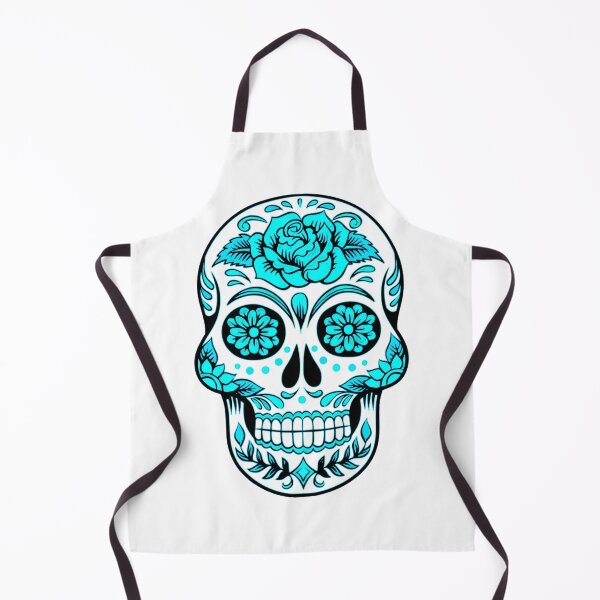 Item preview, Turquoise Neon Skeleton Face with Patterns designed and sold by Dven-Clothes.