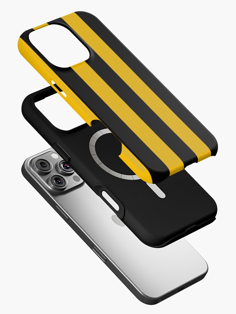 Stripes Yellow and Black iPhone Case