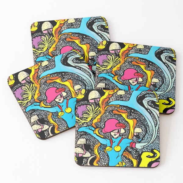 Item preview, mushrooms Retro Funky psychedelic Hippie 60s 70s designed and sold by Scoopivich.