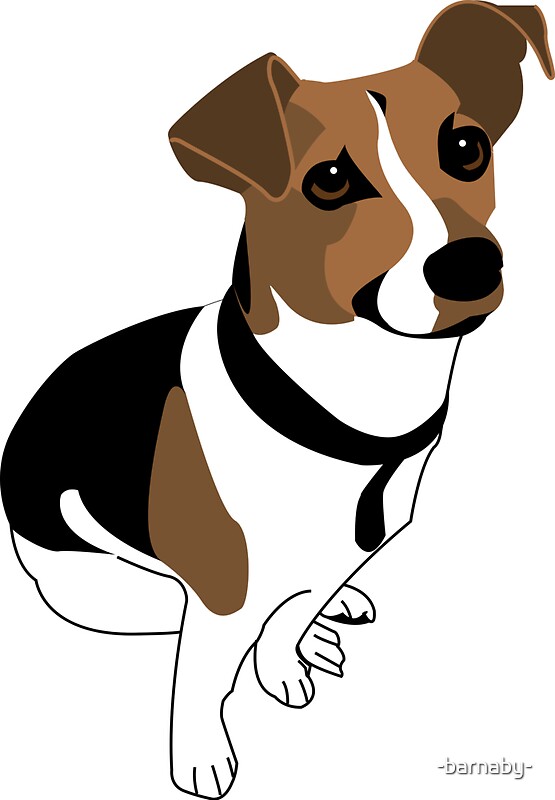 "Jack Russell Dog Vector Art!" Stickers by barnaby Redbubble