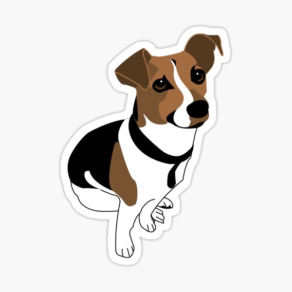 Jack Russell - Dog Vector Art! Sticker
