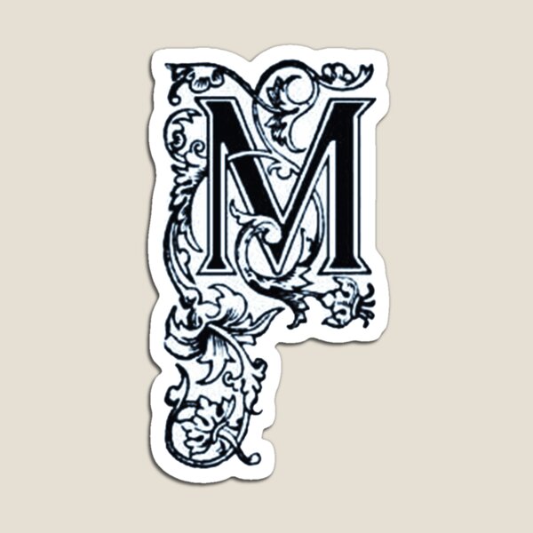 Antique Crown Monogram M MM MMM Digital Download 