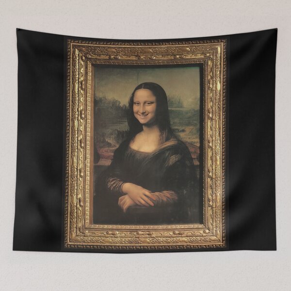 Item preview, Smiling Mona Lisa designed and sold by Firewallmud.