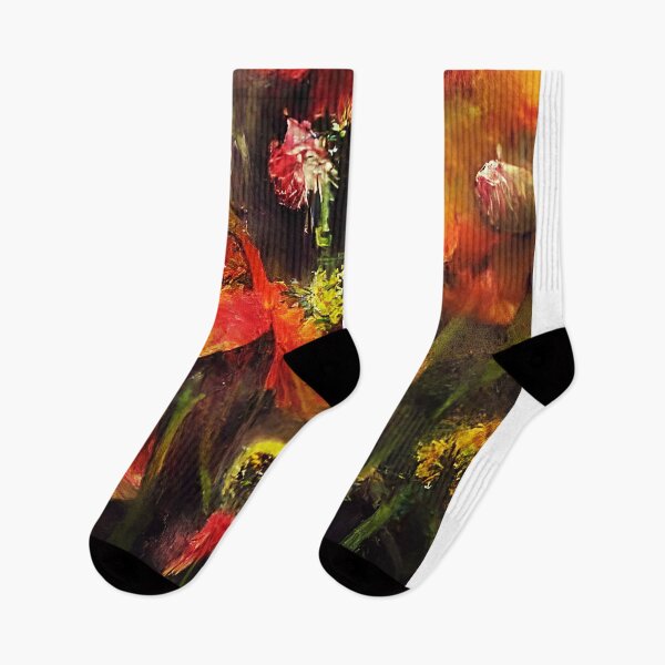 Item preview, Orange Abstract Icy Flowers-Frozen Florals designed and sold by BioDigital-Jazz.