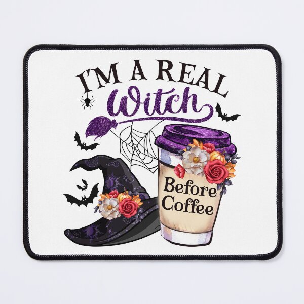 Item preview, I'm A Real Witch, Before Coffee designed and sold by Shirtflyer.