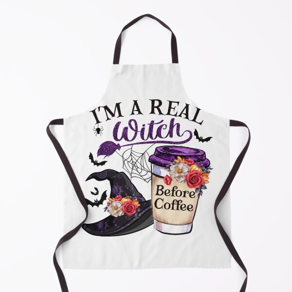 Item preview, I'm A Real Witch, Before Coffee designed and sold by Shirtflyer.