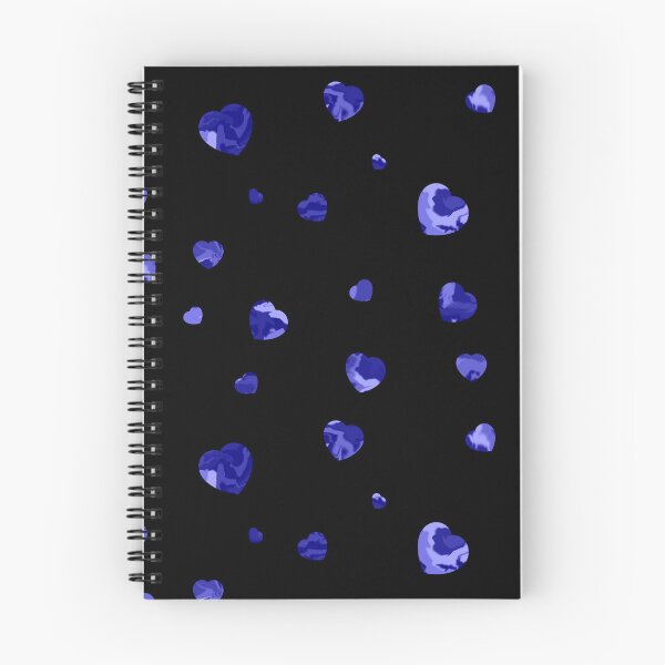 Aperçu de l'œuvre Coeurs Chaotiques, Série Dapple - Bleu Foncé créée et vendue par StephOBrien.