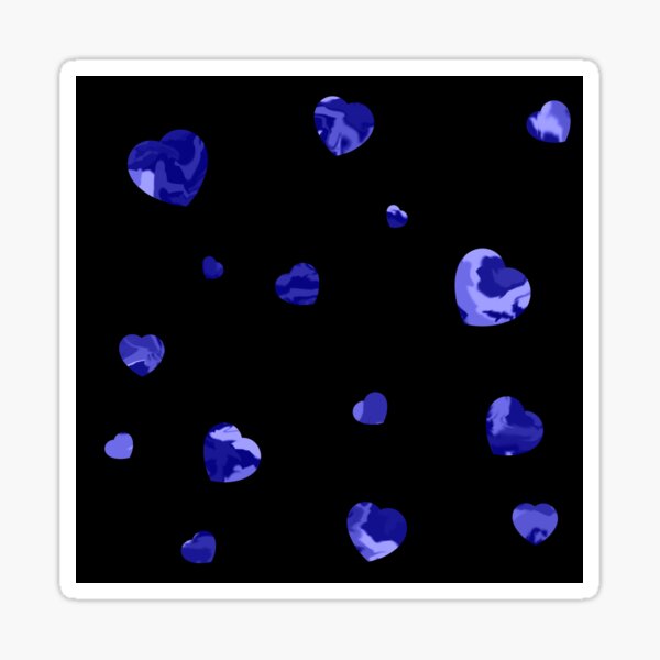 Item preview, Chaotic Hearts, Dapple Series - Dark Blue designed and sold by StephOBrien.