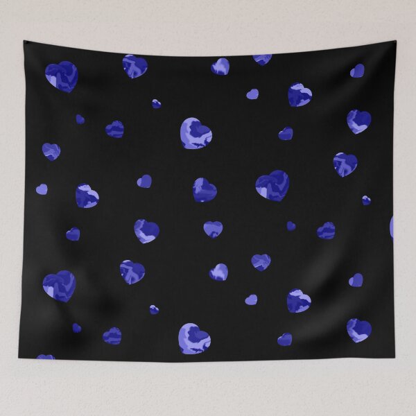 Item preview, Chaotic Hearts, Dapple Series - Dark Blue designed and sold by StephOBrien.