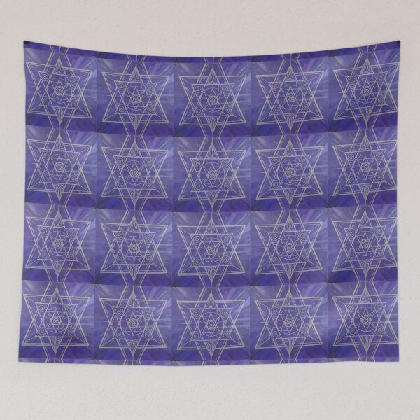 Item preview, SEEING CLEARLY MANDALA ~ SACRED GEOMETRY FOR THE SOUL~ BLUE designed and sold by Ann Chatfield.