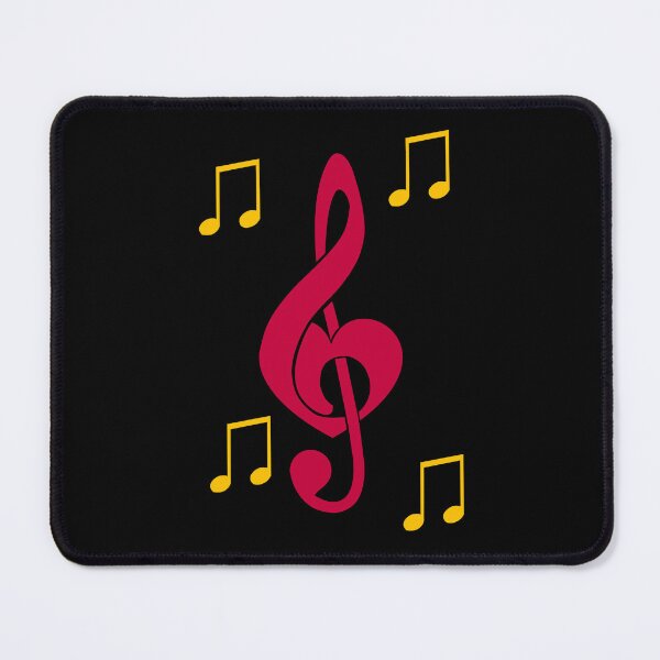 Item preview, Red Treble Clef with Heart and yellow notes designed and sold by Grepthor.