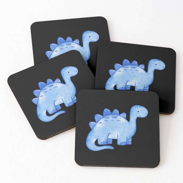 Item preview, Watercolor Blue Dinosaur  designed and sold by The Love Quill.