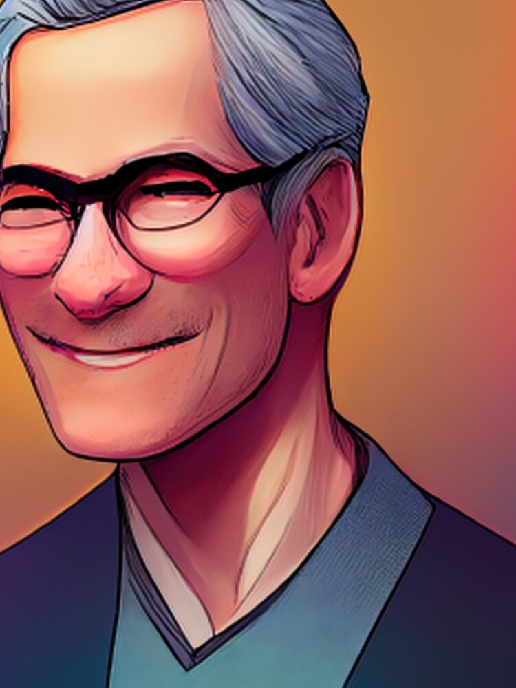 Thumbnail 4 of 4, iPhone Case, Tim Cook | Comics Style designed and sold by ComicsFactory.