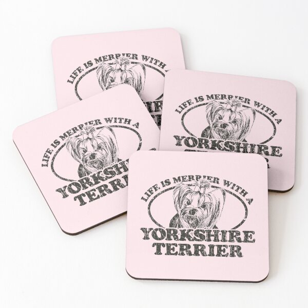 Item preview, Life is Merrier With a Yorkshire Terrier 1982 designed and sold by AstroZombie6669.