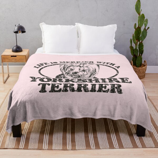 Item preview, Life is Merrier With a Yorkshire Terrier 1982 designed and sold by AstroZombie6669.