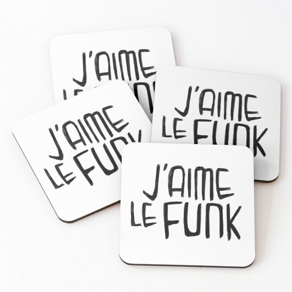 Artikelvorschau, Funk Music Love, Funk-Typografie, J'aime le Funk entworfen und verkauft von badlydrawnbabe.