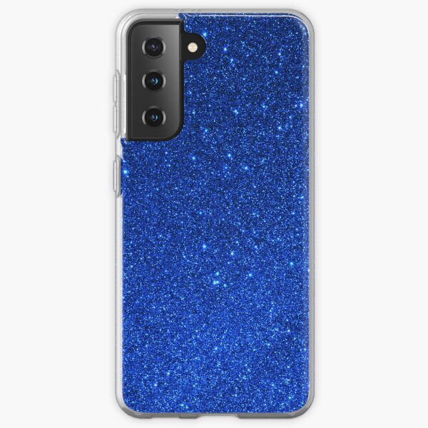 Sapphire September Libra Blue Birthstone Shimmering Glitter Samsung Galaxy Soft Case