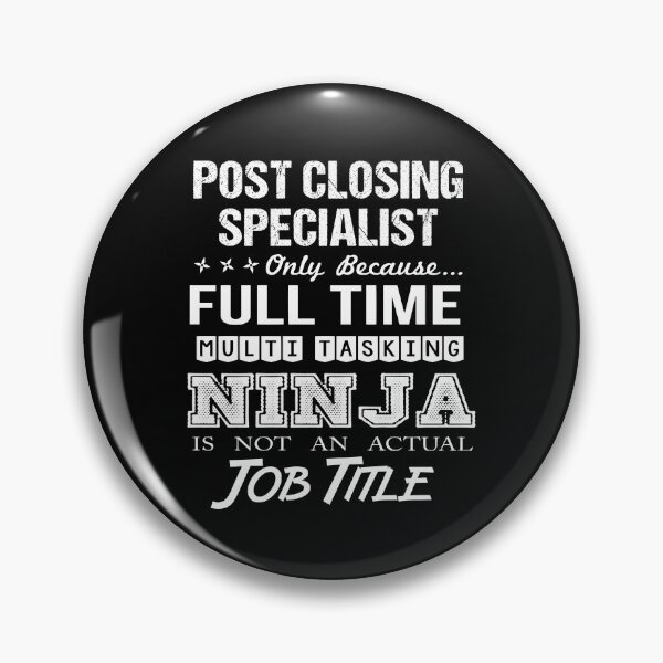 Item preview, Post Closing Specialist T Shirt - Multitasking Ninja Job Gift Item Tee designed and sold by alishabvrstella.