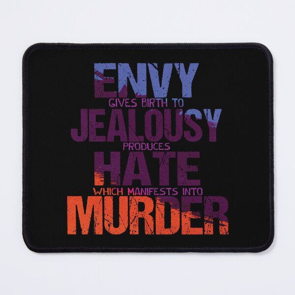 Item preview, Envy. Jealousy. Hate. Murder (Color Version), Hebrew Israelite, Hebrew, Israelite Merch & Clothing designed and sold by Yachad.