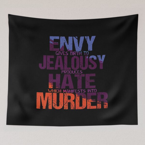 Item preview, Envy. Jealousy. Hate. Murder (Color Version), Hebrew Israelite, Hebrew, Israelite Merch & Clothing designed and sold by Yachad.