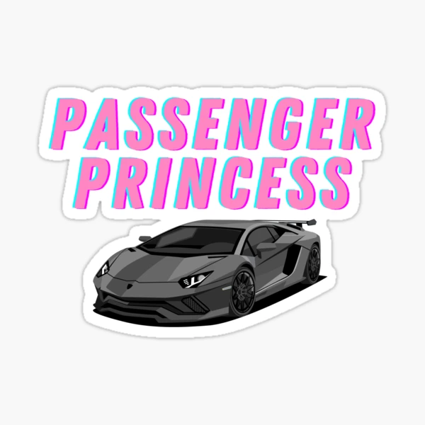 Funny Super Passenger Princess Car Decal – Get Decaled