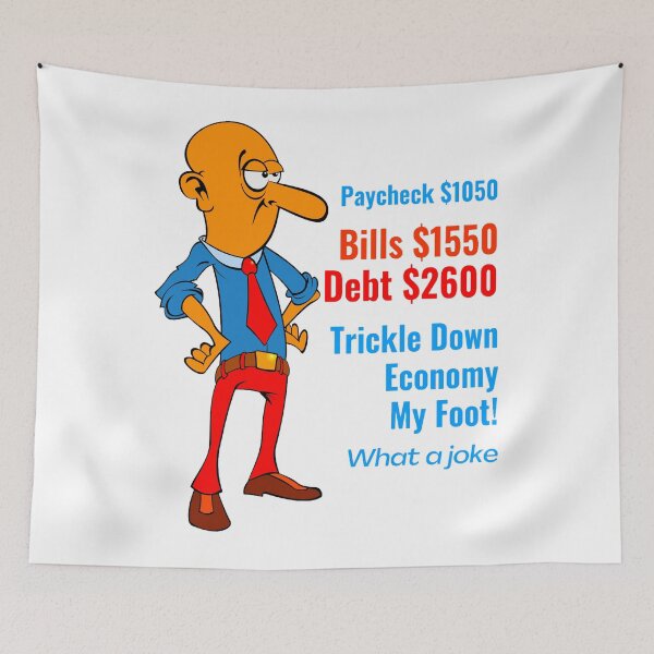 Item preview, Trickle Down Economy Art designed and sold by MooriNjogu.