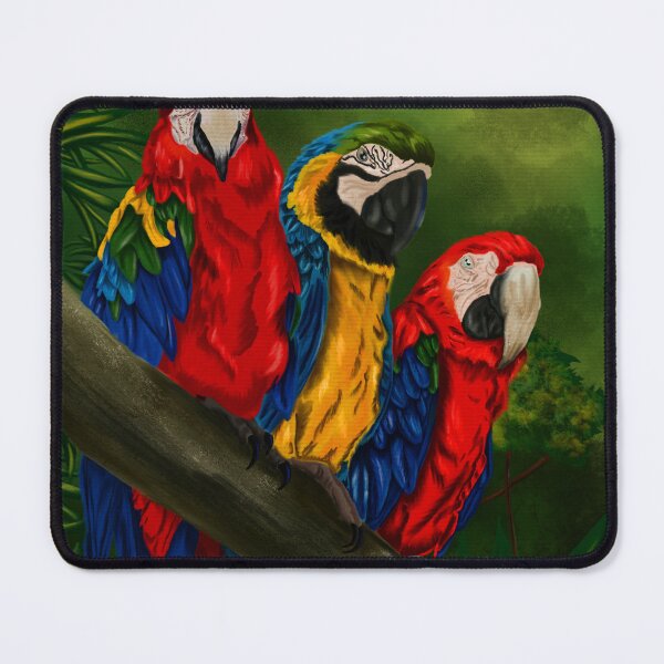 Item preview, The Three Amigos Macaw Painting designed and sold by BHDigitalArt.