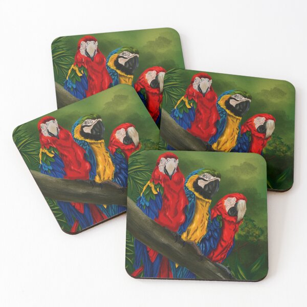 Item preview, The Three Amigos Macaw Painting designed and sold by BHDigitalArt.
