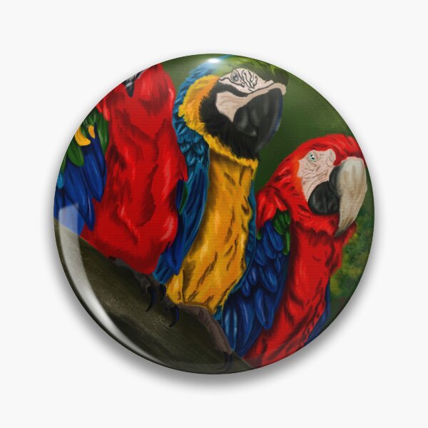Item preview, The Three Amigos Macaw Painting designed and sold by BHDigitalArt.
