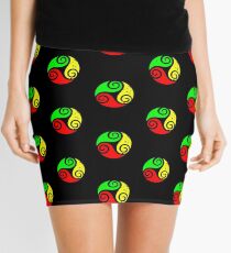 Reggae Flag Chilling Vibes - Cool Reggae Flag Colors Gifts Mini Skirt