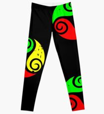 Reggae Flag Chilling Vibes - Cool Reggae Flag Colors Gifts Leggings