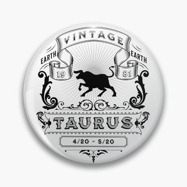Item preview, The Zodiac Sign of Taurus Black and White 1981 designed and sold by rhombusOnion.