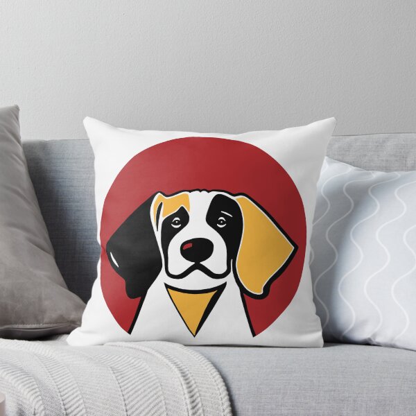 Item preview, Dog Portrait in Red Background. designed and sold by Belartee.