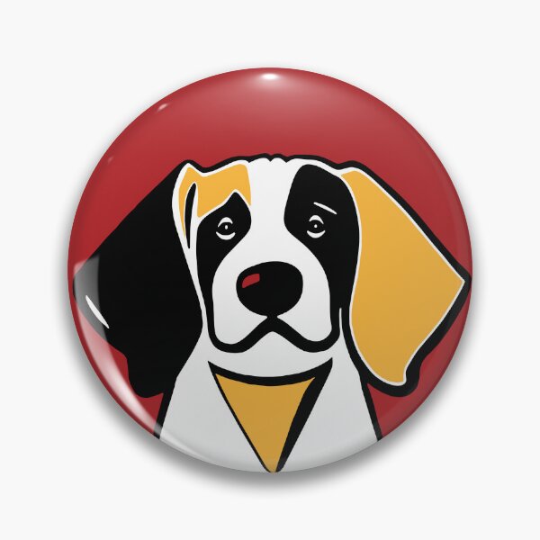 Item preview, Dog Portrait in Red Background. designed and sold by Belartee.