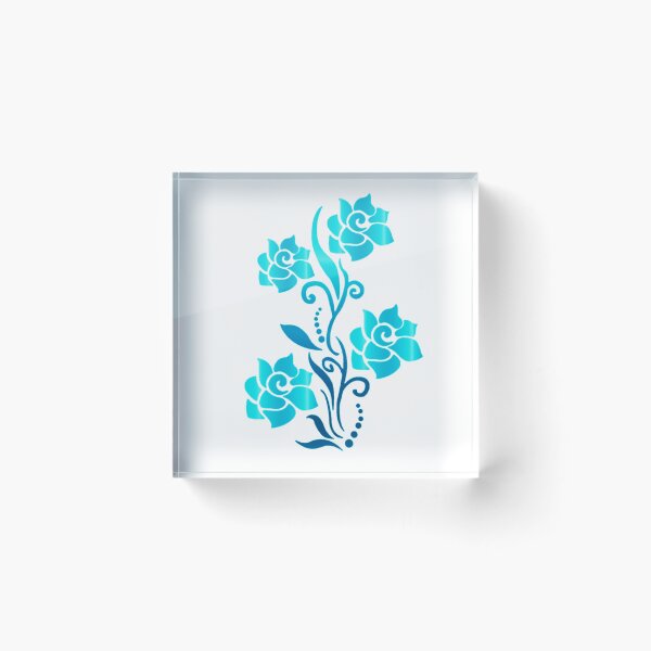 Item preview, Unusual Turquoise Flower designed and sold by Dven-Clothes.